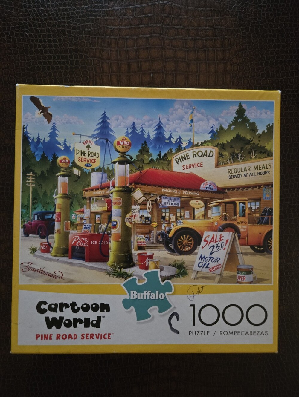 Buffalo Cartoon World Pine Road Service 1000 Piece Puzzle